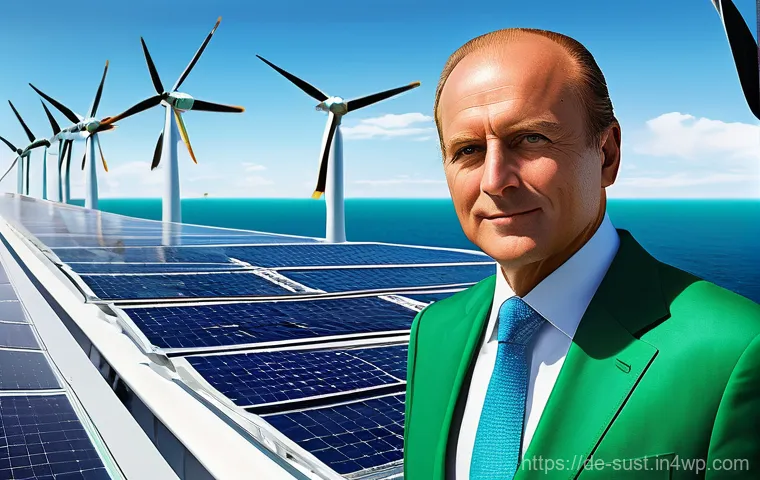 지속 가능한 소비를 위한 리더십 훈련 프로그램 - **Visionary Leader Guiding Green Transformation**
    An inspiring, diverse CEO (wearing a smart, mo...