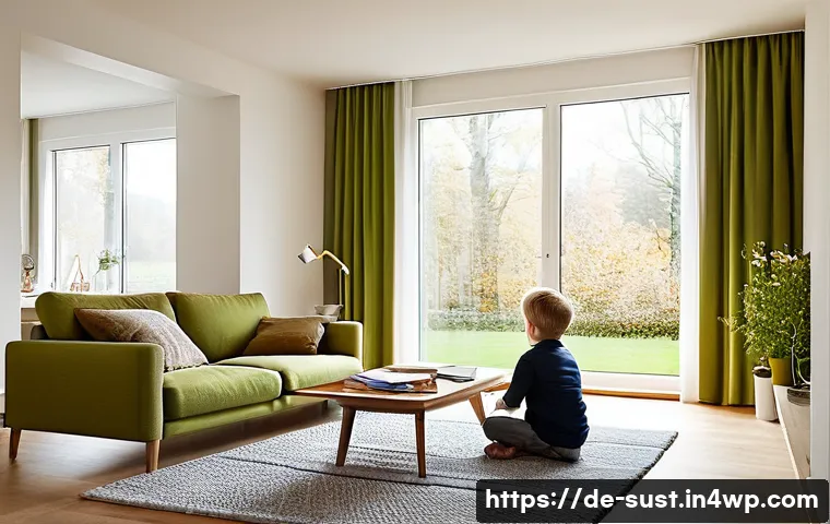 지속 가능한 소비를 위한 재정 지원 프로그램 - **Prompt 1: Green Home, Energy-Efficient Living in Germany**
    "A bright, modern living room in a ...